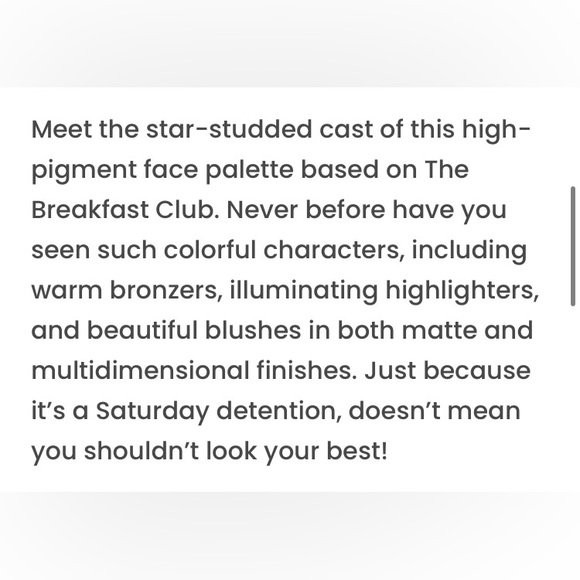 The Breakfast Club Saturday Detention Face Palette Vol.2 X Physicians Formula - Picture 12 of 14